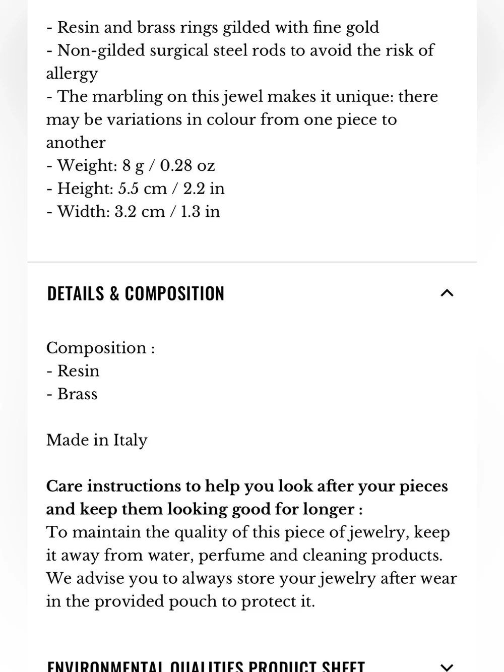 Sezane Flora Earrings, Amandine Bracelet and Clem Necklace
Color: Carmine Red - Picture 4 of 14